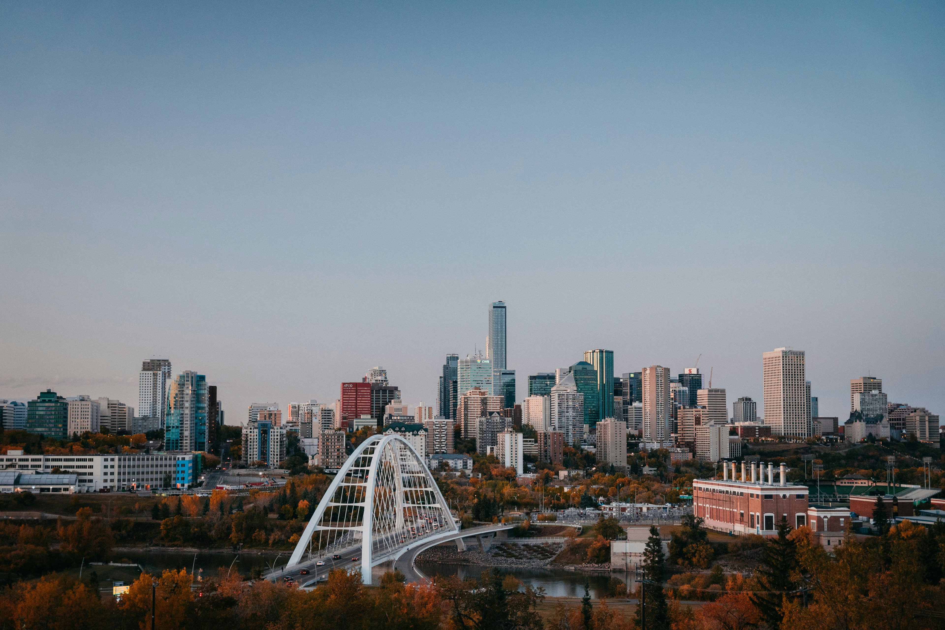 Edmonton Skyline Fall Day